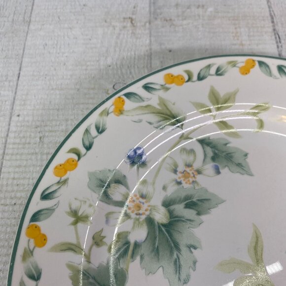 Vintage Julie Pople Avon COUNTRY FRUIT COLLECTION Porcelain Salad Plate Set 4 - Picture 13 of 16